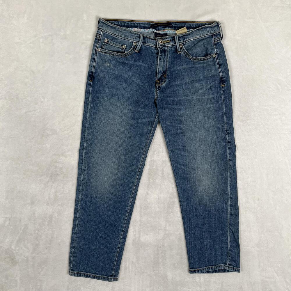 Levi's Boyfriend Jeans Womens 8P Blue Medium Wash Relaxed Stretch Denim